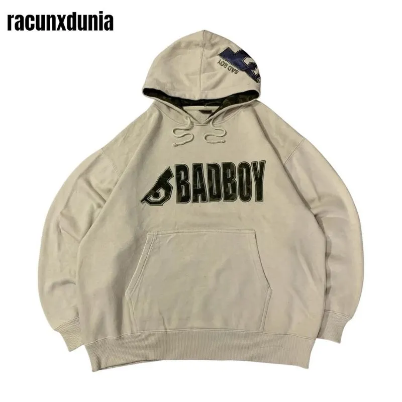 Badboy Vintage Streetwear Hoody Pria tan cream photo 1