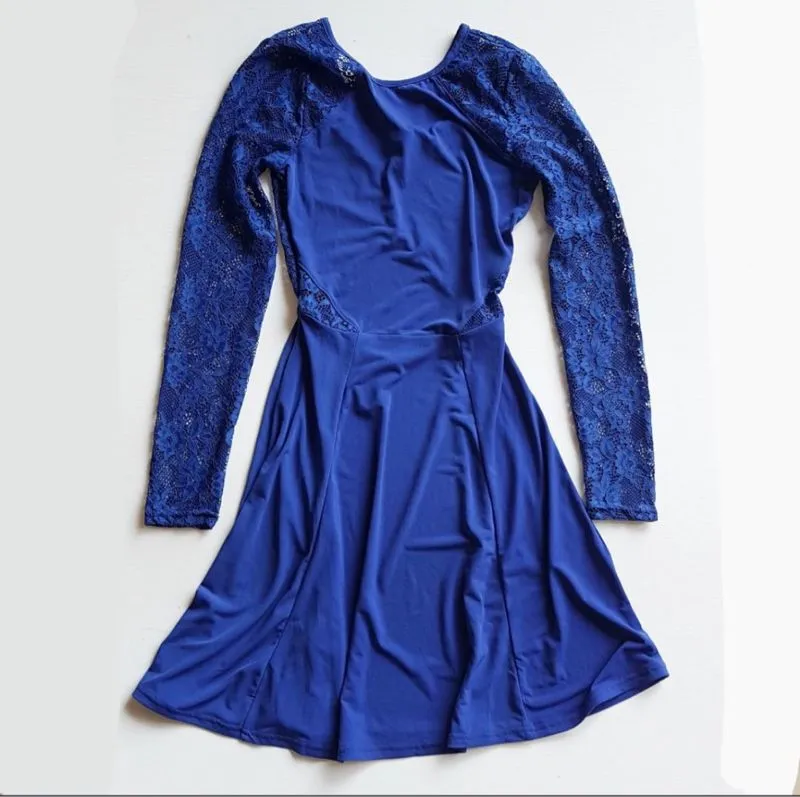 H&M Streetwear Skater Casual dress Wanita blue photo 1