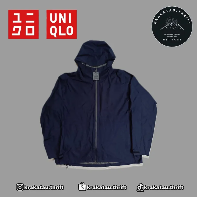 Uniqlo Gorpcore Sportswear Sweatshirt Pria navy photo 1