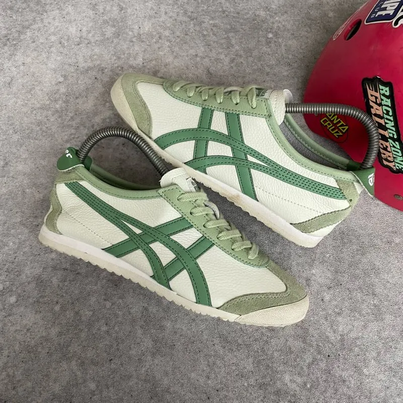 Onitsuka Tiger Indie Casual Sneakers Wanita white green photo 1