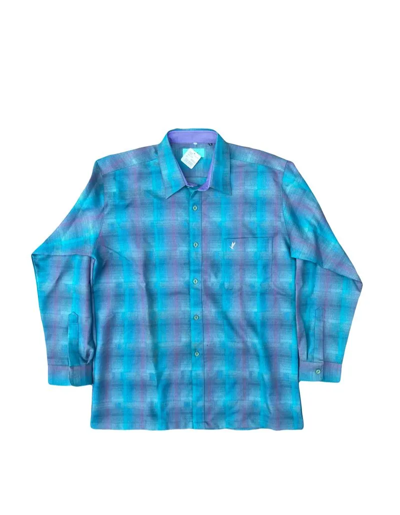 Streetwear Casual Casual shirt Pria green blue photo 1