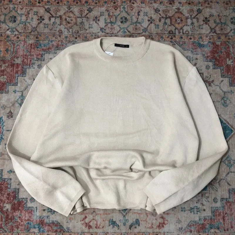 Japanese brand Streetwear Y2K Sweater Pria cream photo 1