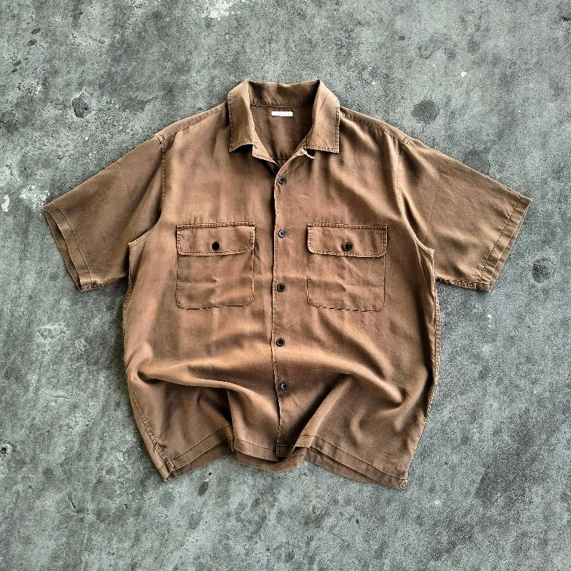 Uniqlo Y2K Casual Casual shirt Pria brown photo 1