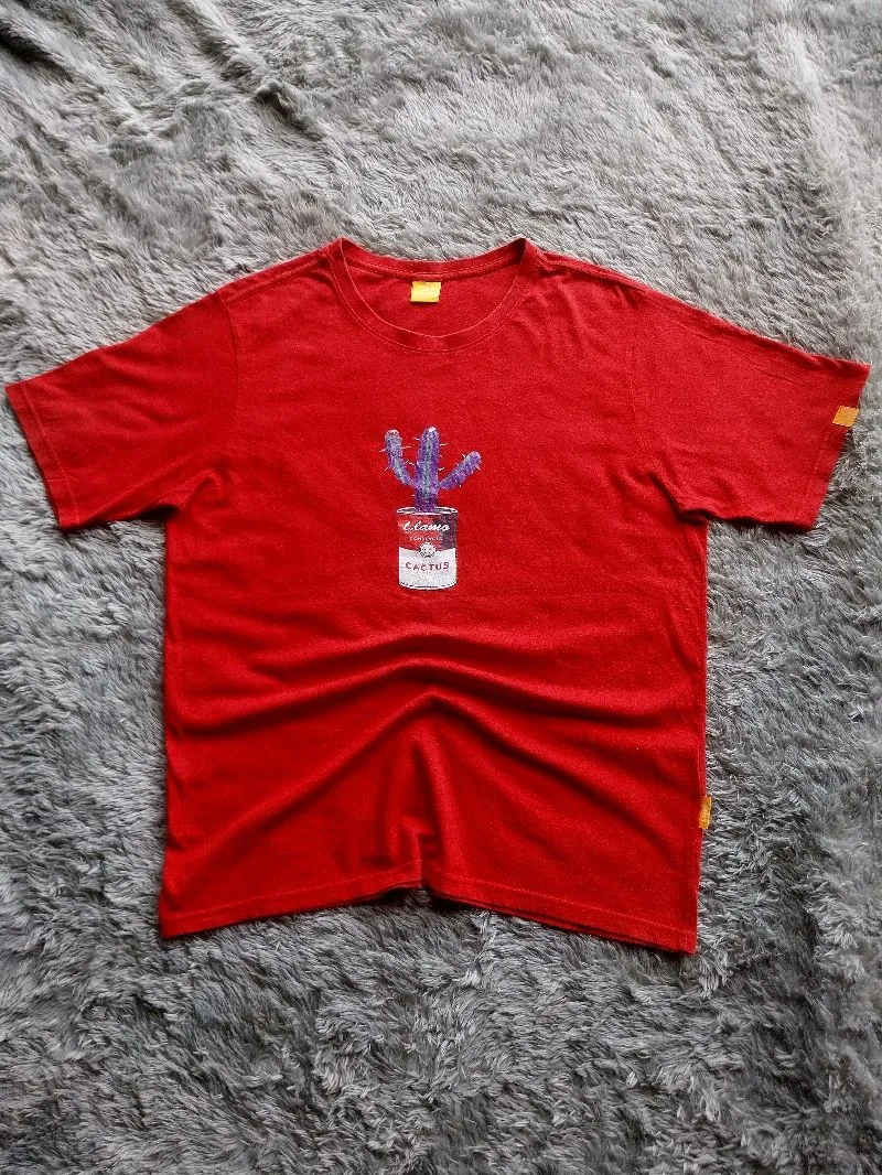 Vintage Y2K T-shirt Pria red photo 1