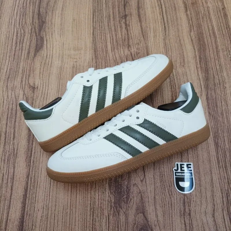 Adidas Casual Sneakers Wanita white green photo 1