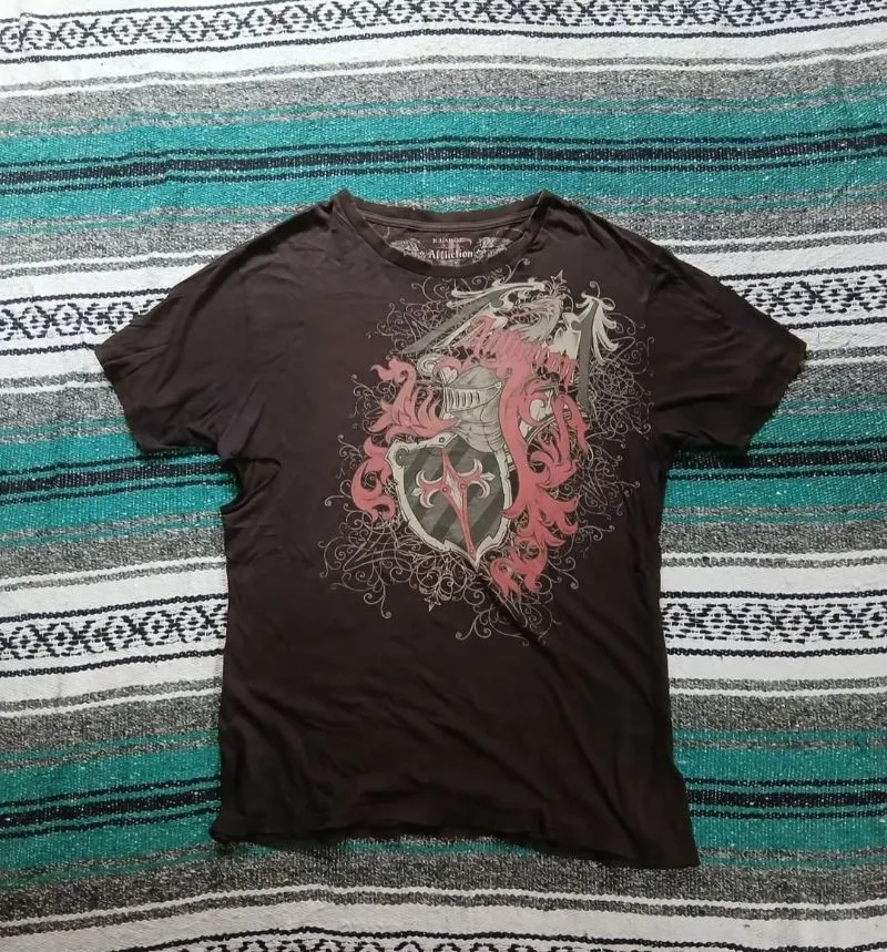 Japanese brand Goth Emo T-shirt Pria black photo 1
