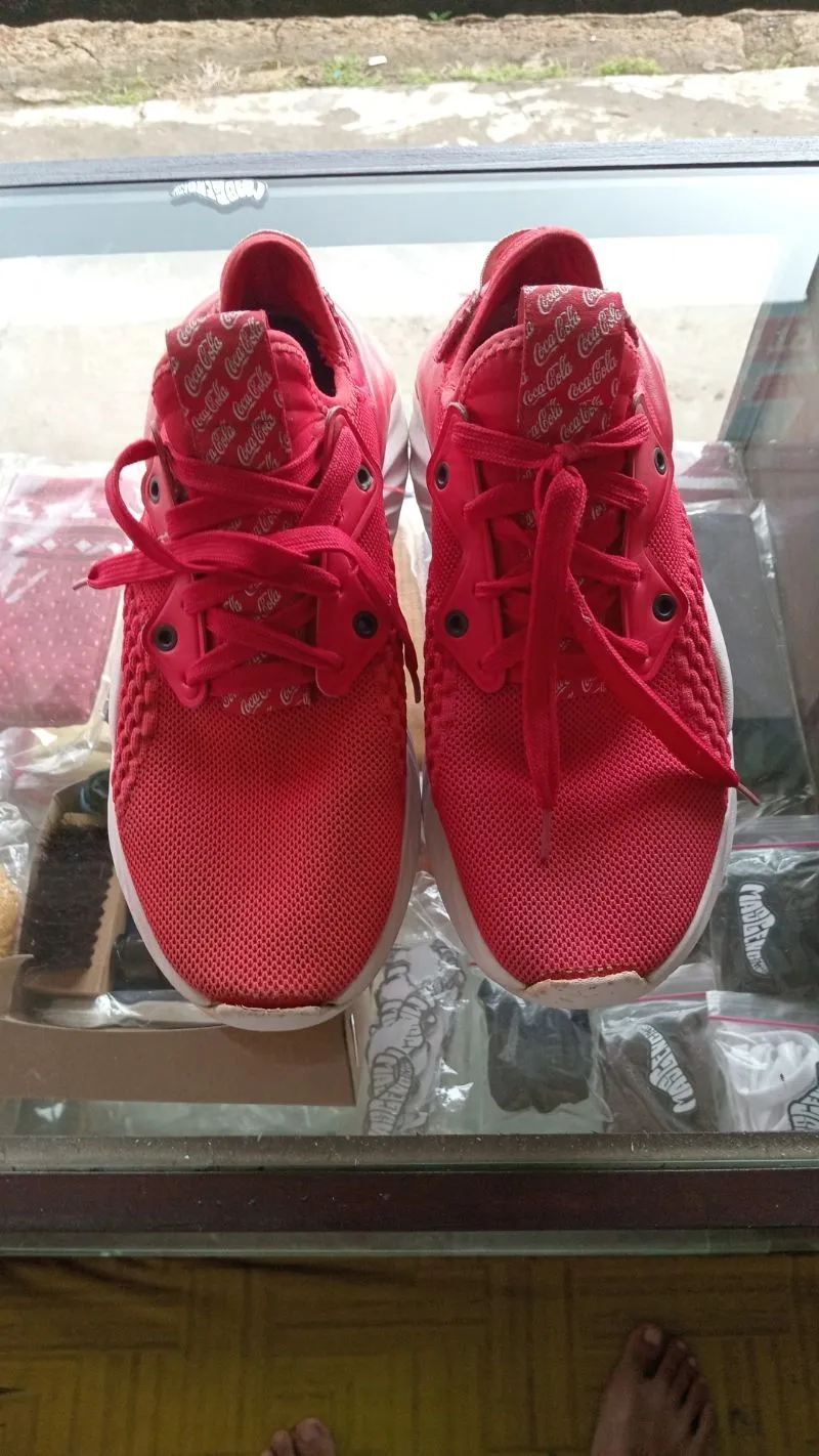 Streetwear Sneakers Pria white red photo 1