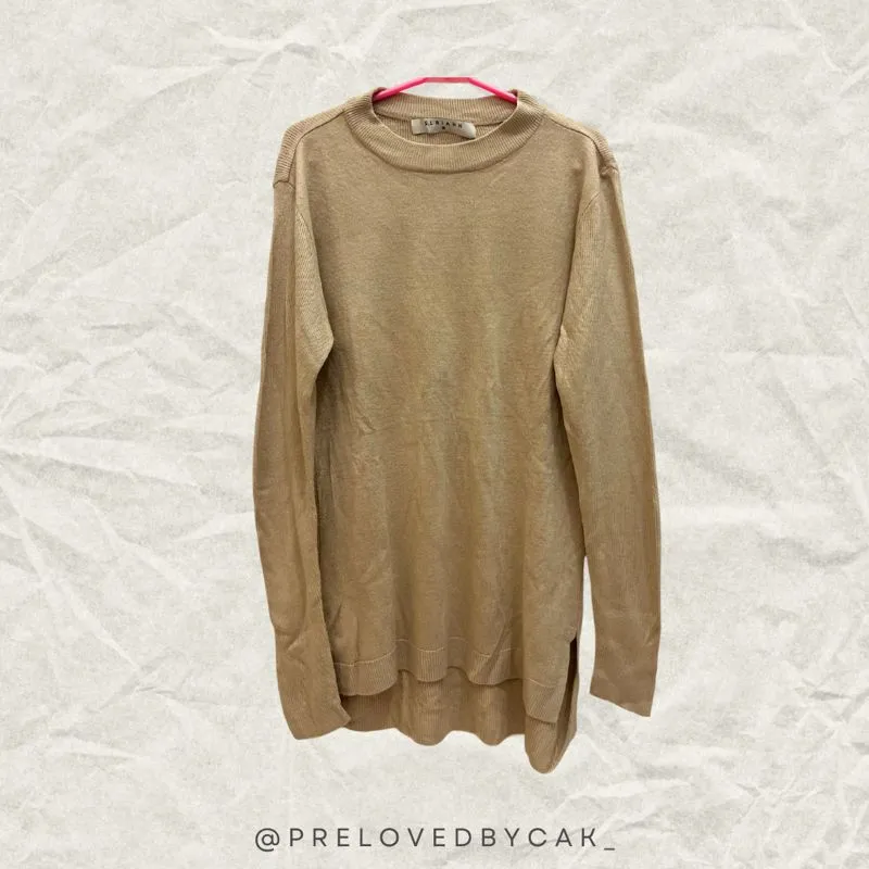 Minimalist Casual Sweater Wanita brown photo 1