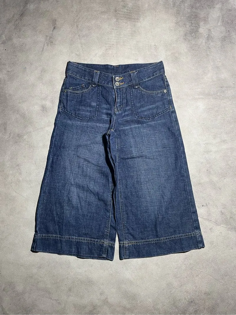 Uniqlo Y2K Short Wanita navy blue photo 1
