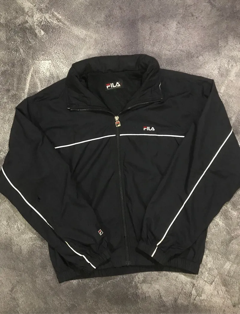 Fila Vintage Streetwear Windbreaker Pria navy photo 1