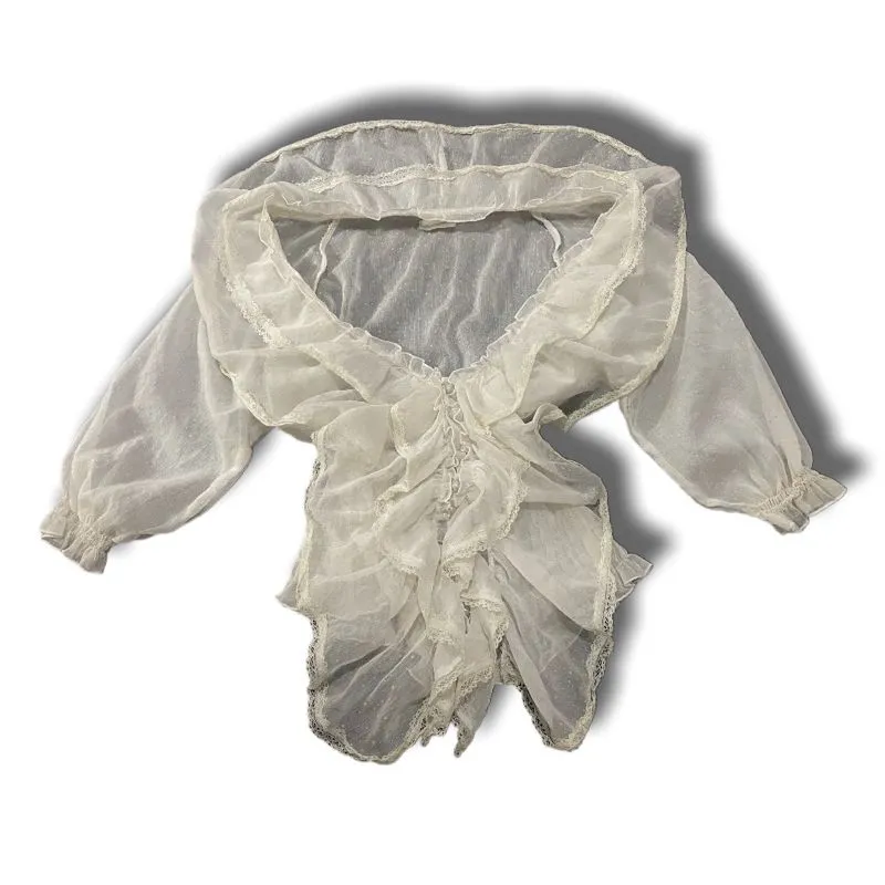 Japanese brand Fairy Coquette Cardigan Wanita white photo 1