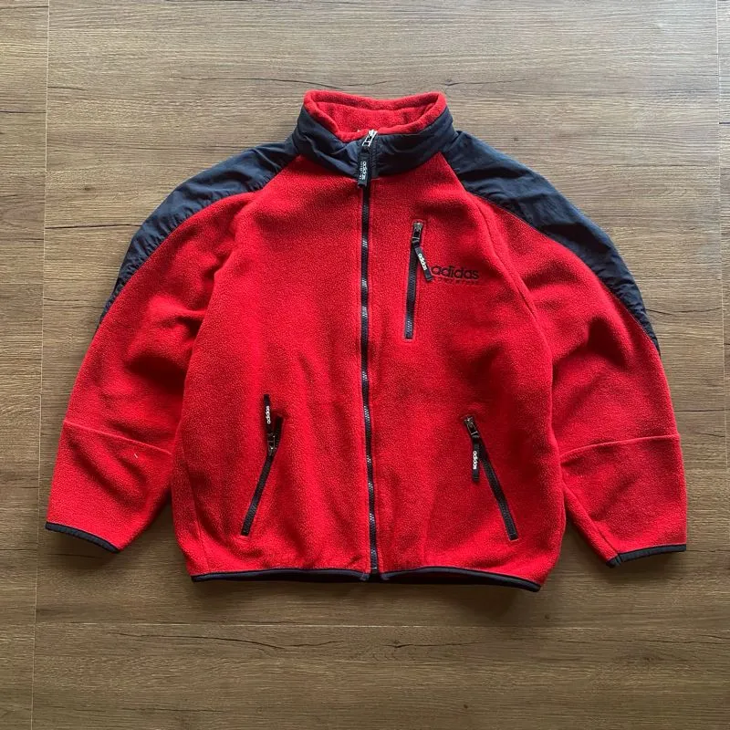 Adidas Vintage Casual Windbreaker Pria red photo 1