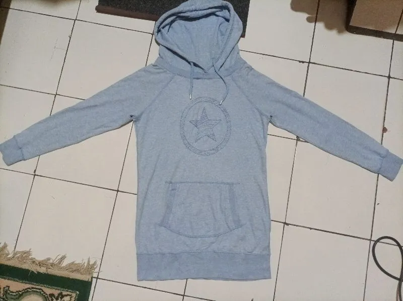Converse Reworked Hoody Pria blue photo 1