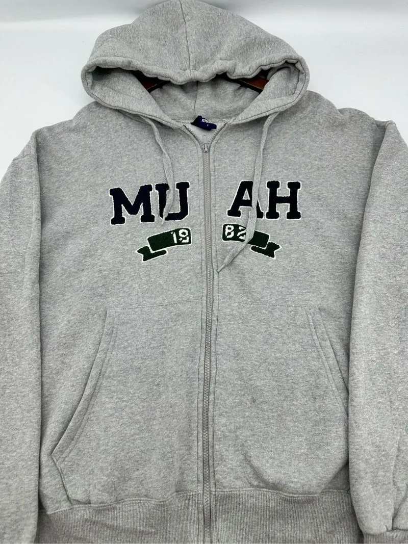 Muah Muah Casual Hoody Pria gray photo 1