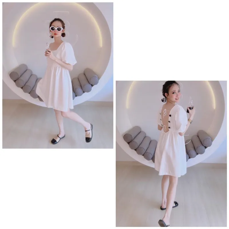 Fairy Summer dress Wanita white photo 1