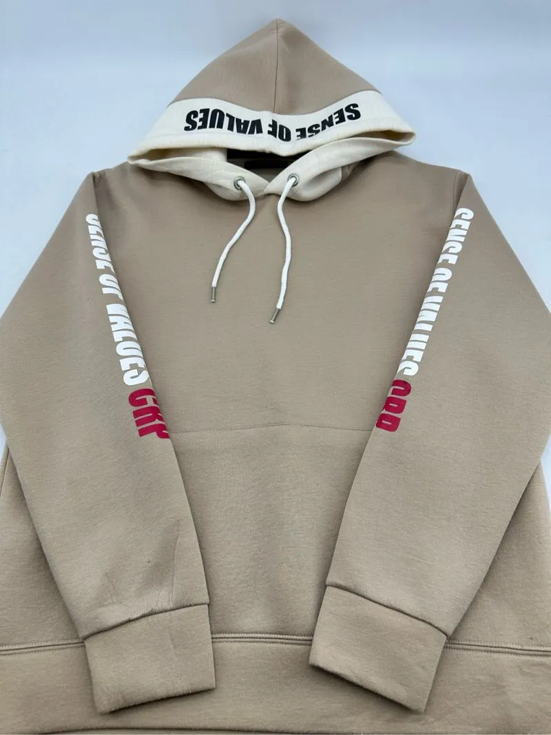 Casual Hoody Pria tan cream photo 1