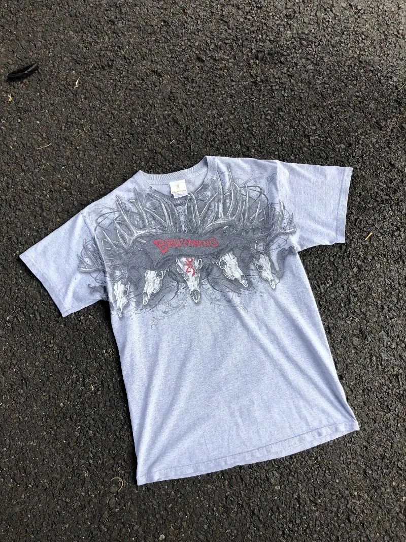 Vintage Y2K T-shirt Pria gray photo 1