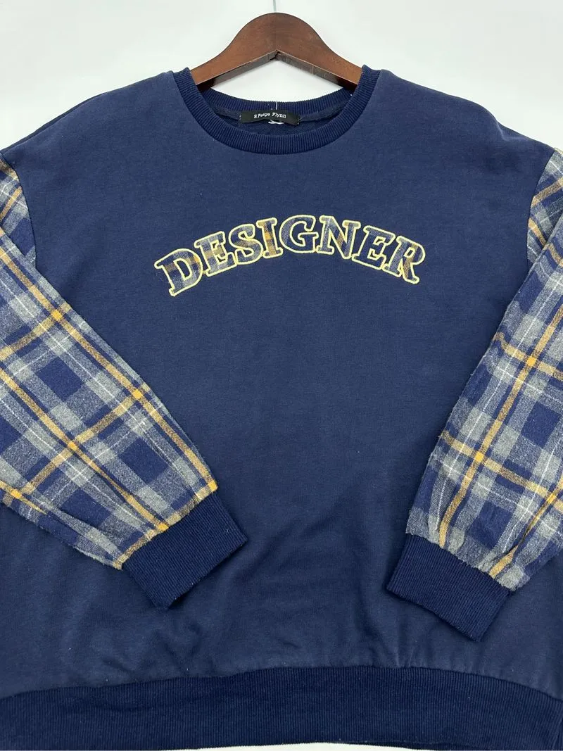 Casual Sweater Pria multicolor navy photo 1