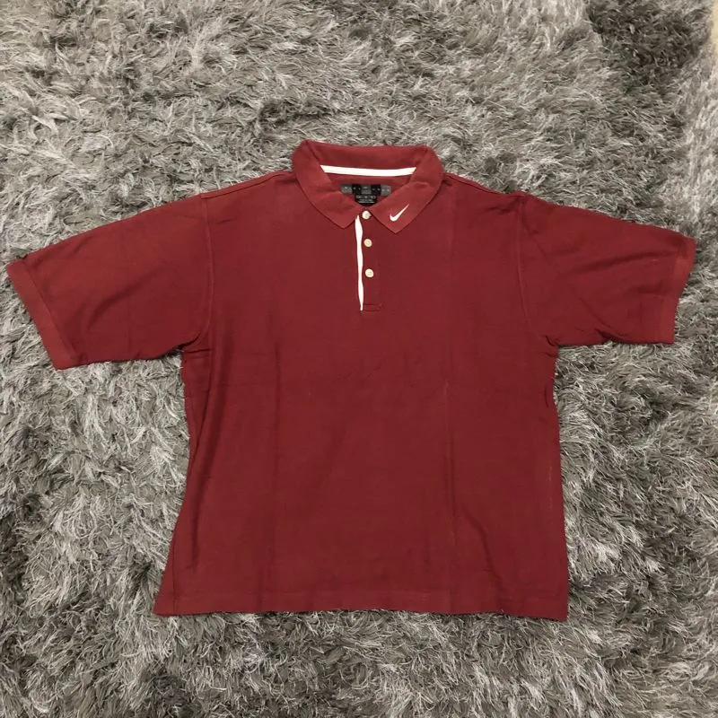 Nike Vintage Y2K Polo shirt Pria red photo 1