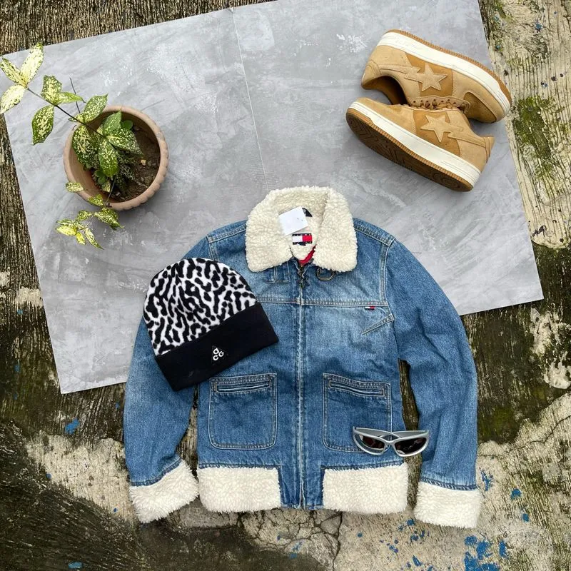 Tommy Hilfiger Grunge Indie Denim jacket Wanita blue photo 1