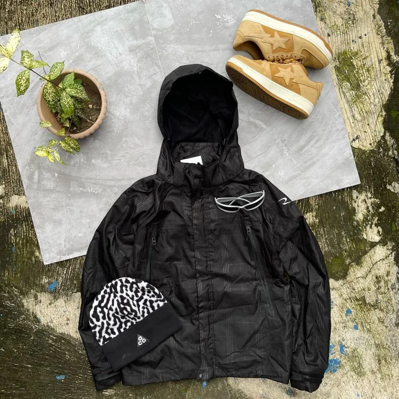 Gorpcore Grunge Puffer jacket Pria black photo 1