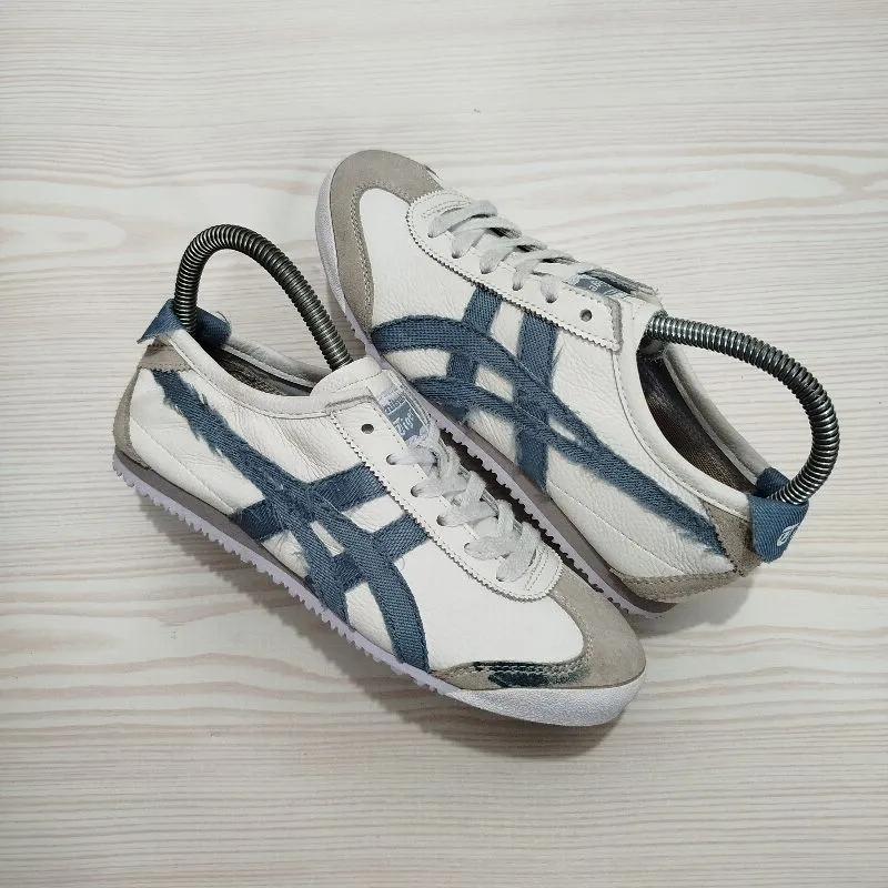 Onitsuka Tiger Casual Sneakers Wanita white blue photo 1