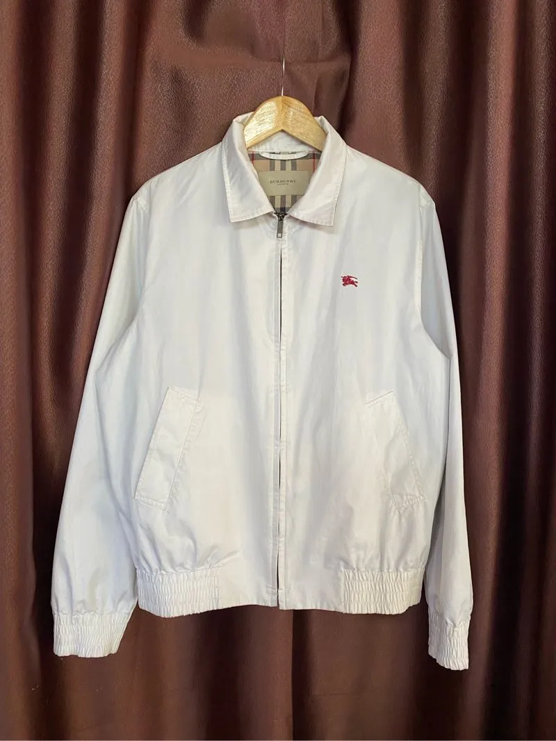 Burberry Casual Harrington jacket Pria white photo 1