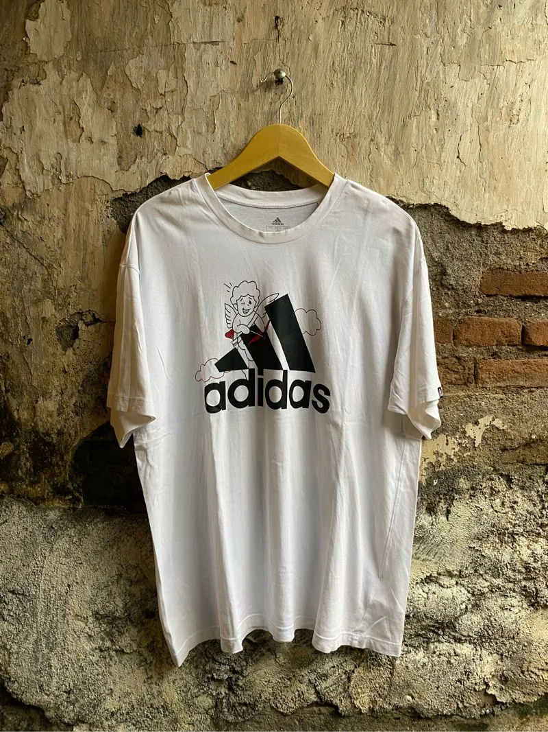 Adidas Casual T-shirt Pria white photo 1