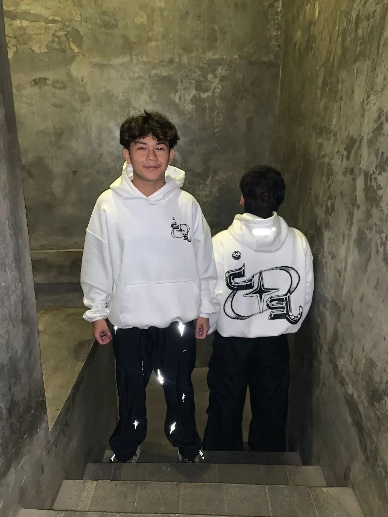 Y2K Hoody Pria white photo 1
