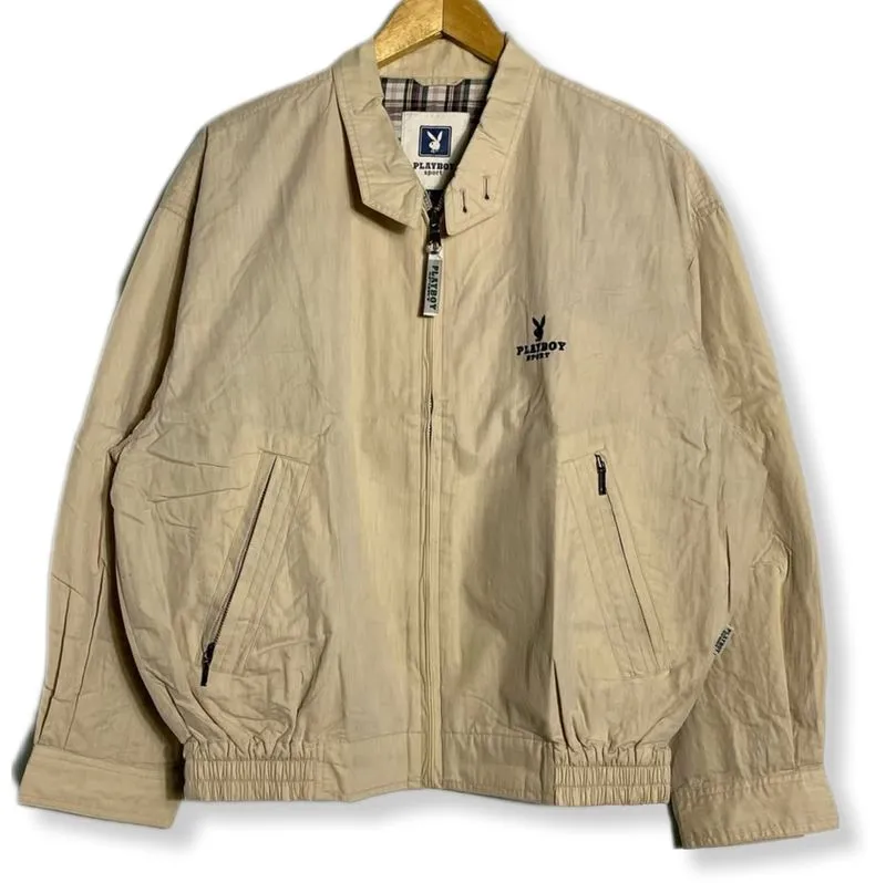 Playboy Casual Harrington jacket Pria cream