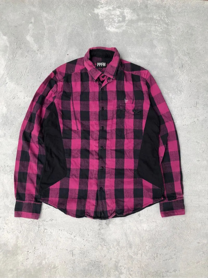 PPFM Grunge Casual Casual shirt Pria purple black photo 1