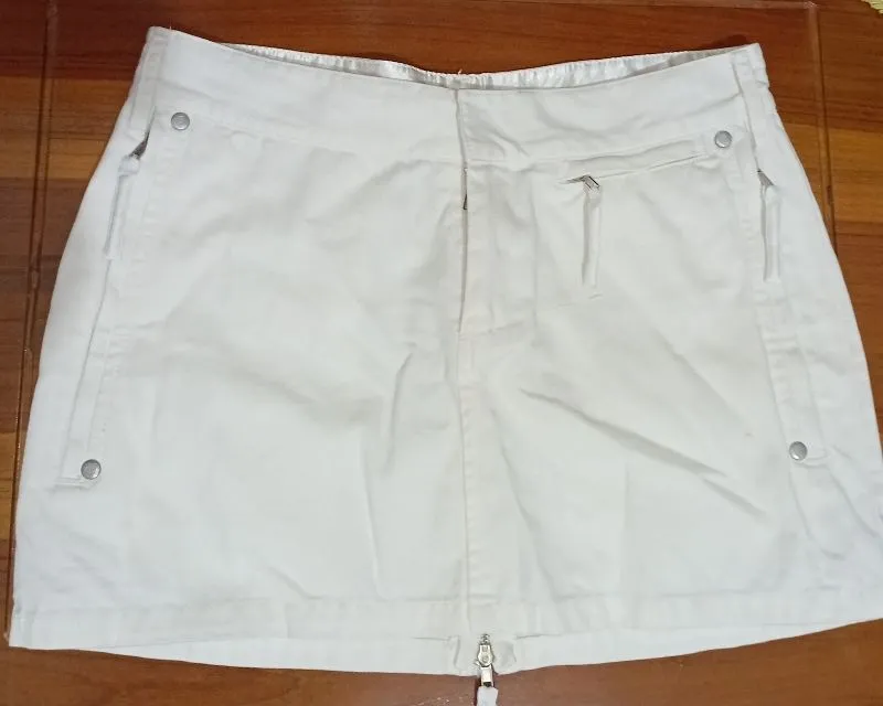 Y2K Grunge Mini skirt Wanita white photo 1