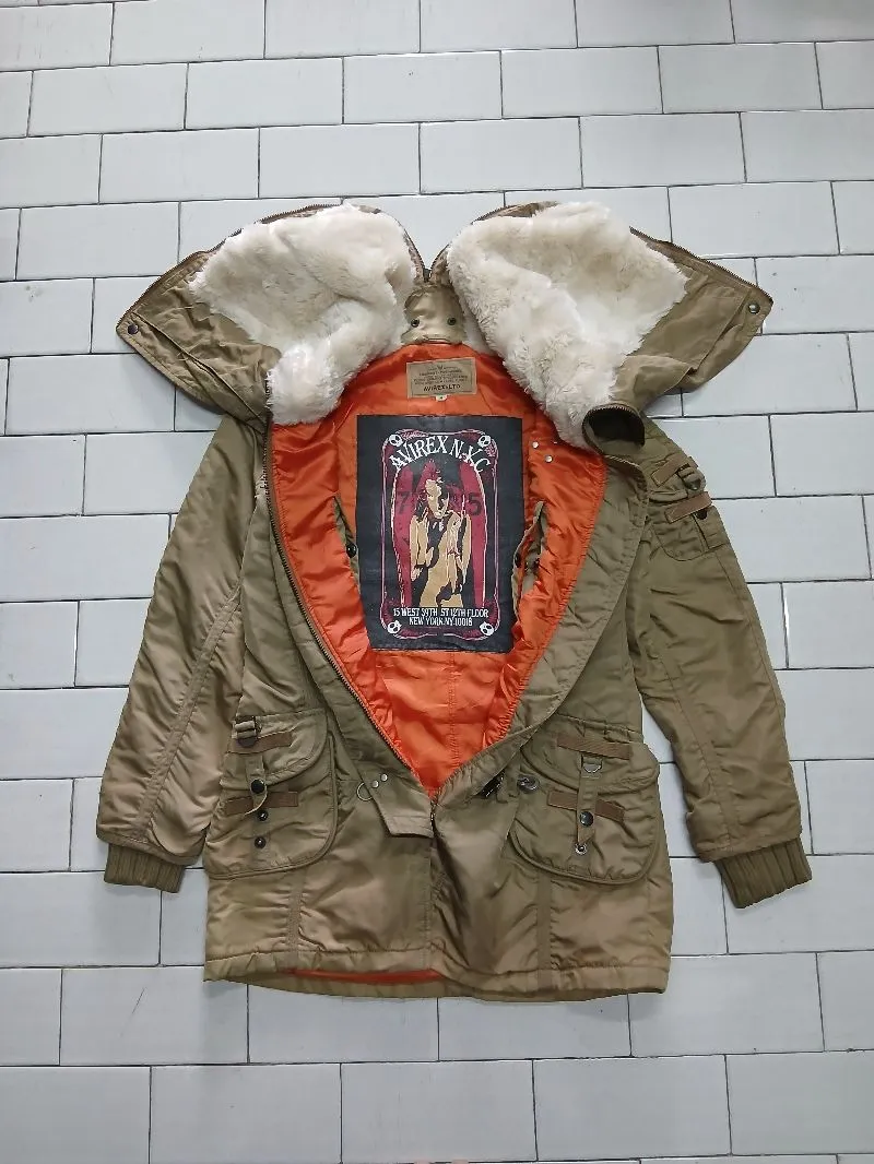 Avirex Grunge Goth Parka Pria green orange photo 1
