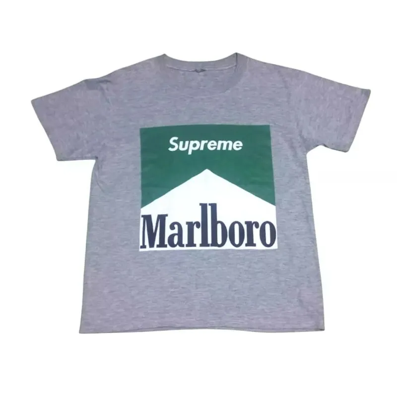 Supreme Vintage Streetwear T-shirt Pria gray photo 1