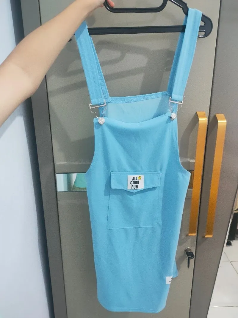 Casual Jumpsuit Wanita blue photo 1