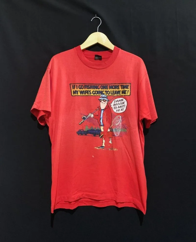 Vintage Streetwear T-shirt Pria red photo 1