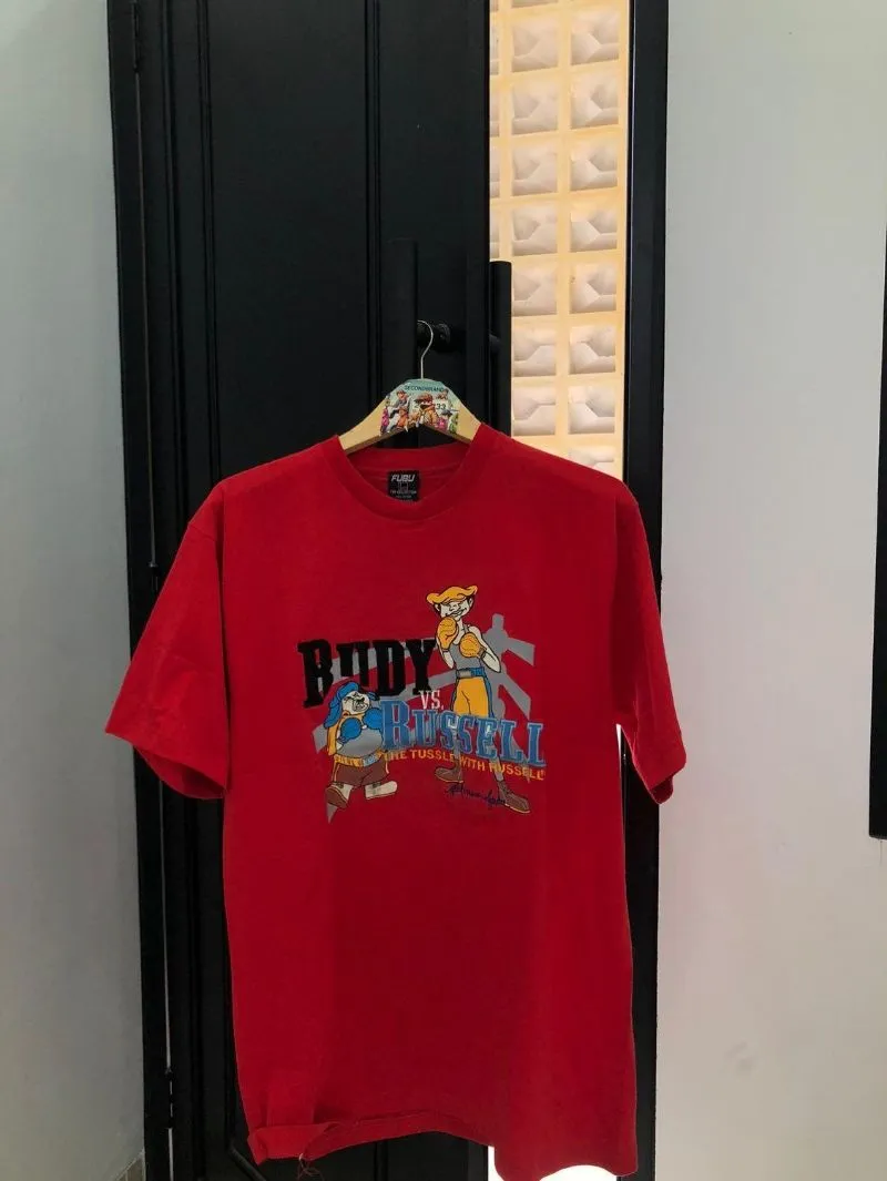 FUBU Y2K Skater T-shirt Pria red photo 1
