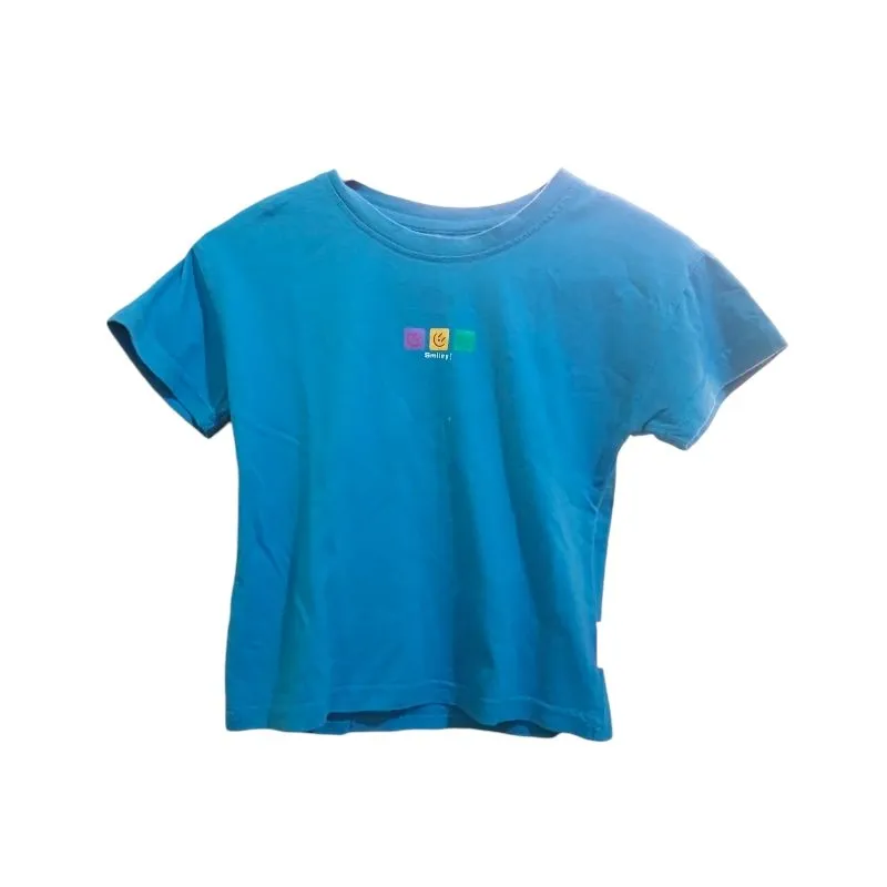 Streetwear Y2K Crop top Wanita blue photo 1
