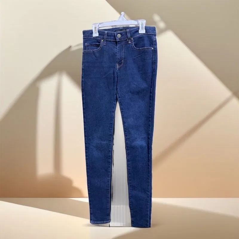 Uniqlo Casual Skinny jeans Wanita navy photo 1