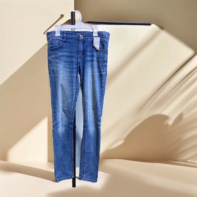 Casual Skinny jeans Wanita navy blue photo 1