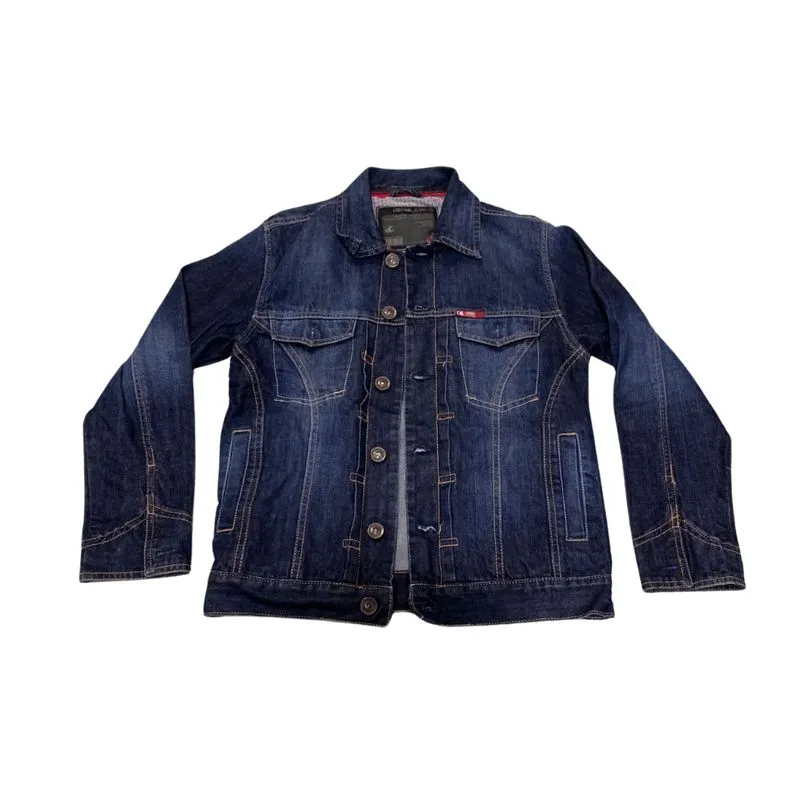 Cardinal Streetwear Biker Denim jacket Pria navy photo 1