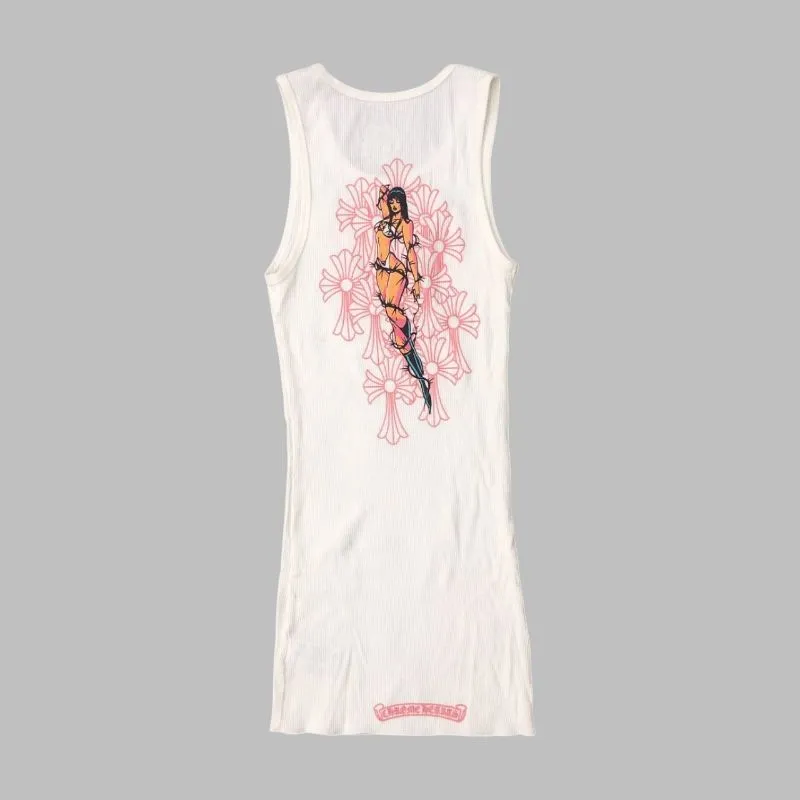 Chrome Hearts Avant Garde Emo Bodysuit Wanita white photo 1