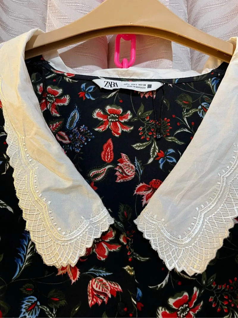 ZARA Vintage Summer dress Wanita black photo 1