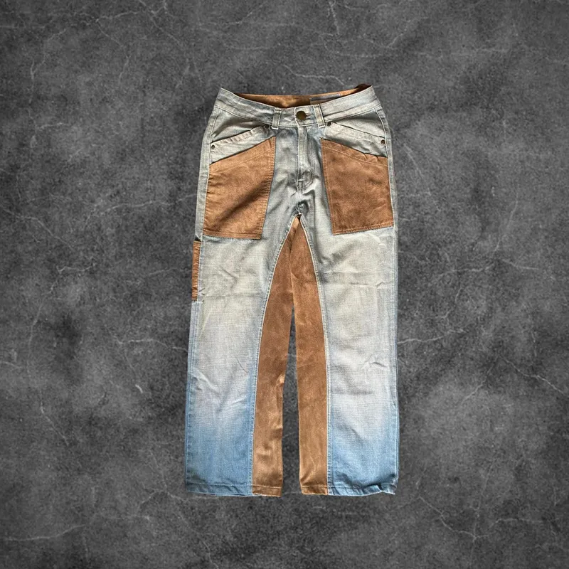 Streetwear Indie Casual pants Pria brown blue photo 1