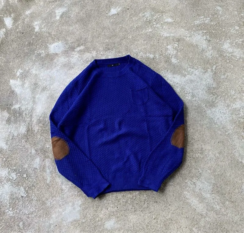 Casual Sweatshirt Pria blue photo 1