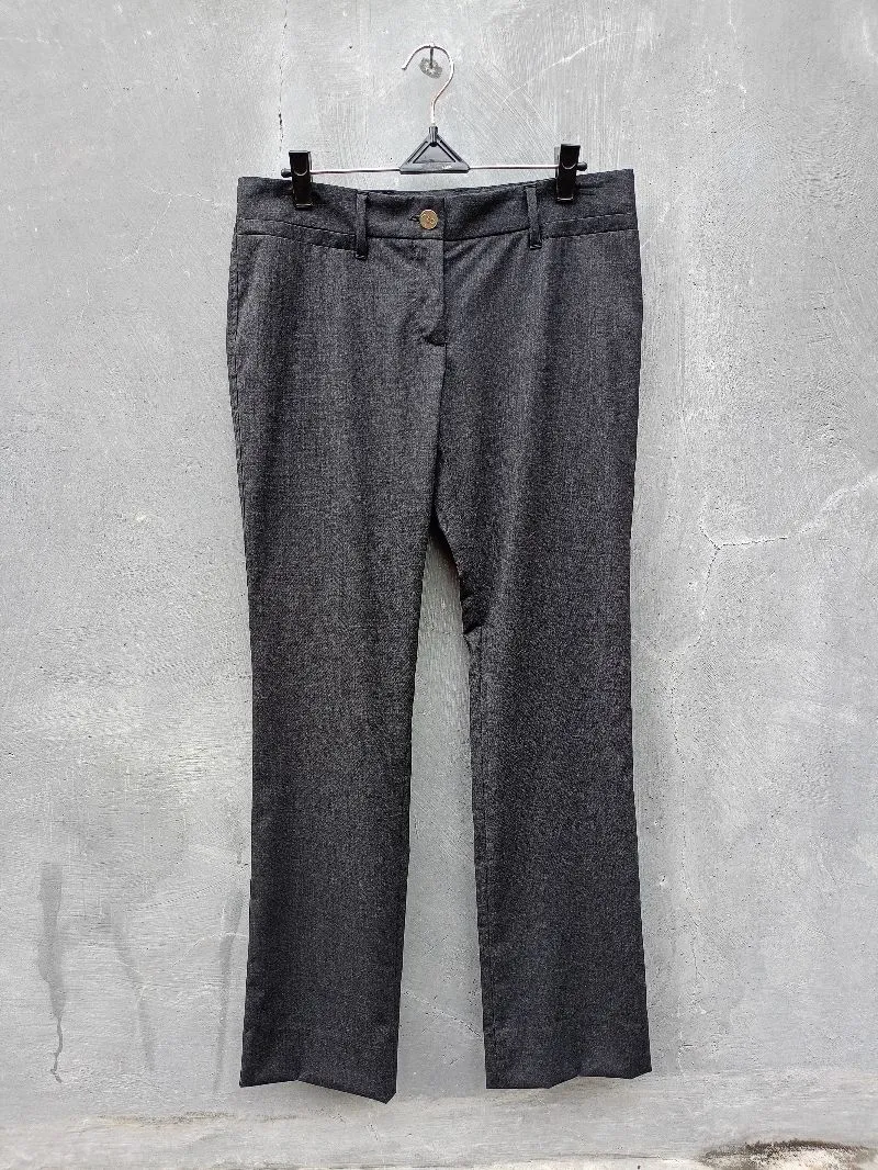 Dolce & Gabbana Luxury Casual Casual trouser Wanita black gray photo 1