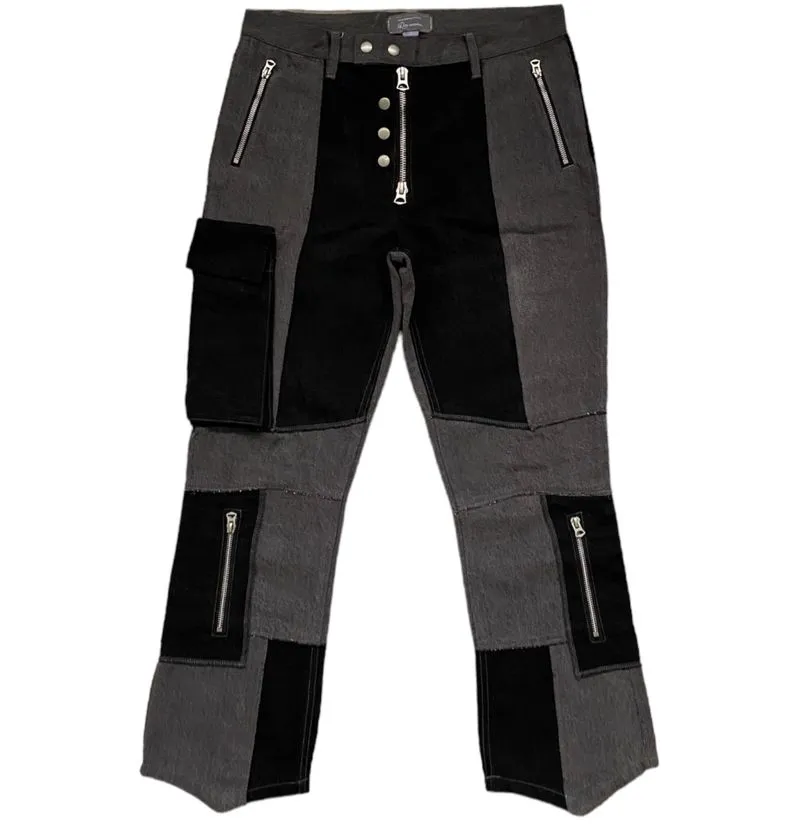 Y2K Avant Garde Jeans Pria black gray photo 1