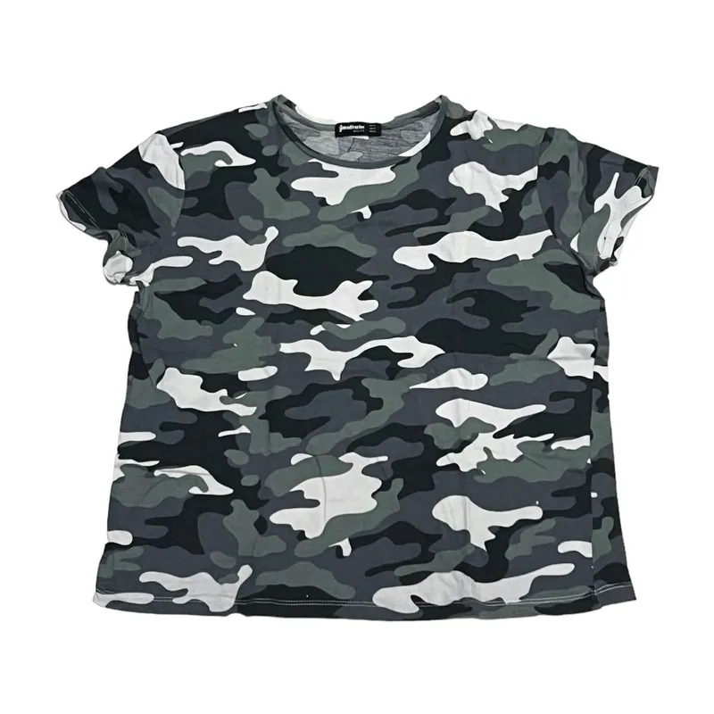 Stradivarius Indie Casual Shirt Wanita black gray photo 1