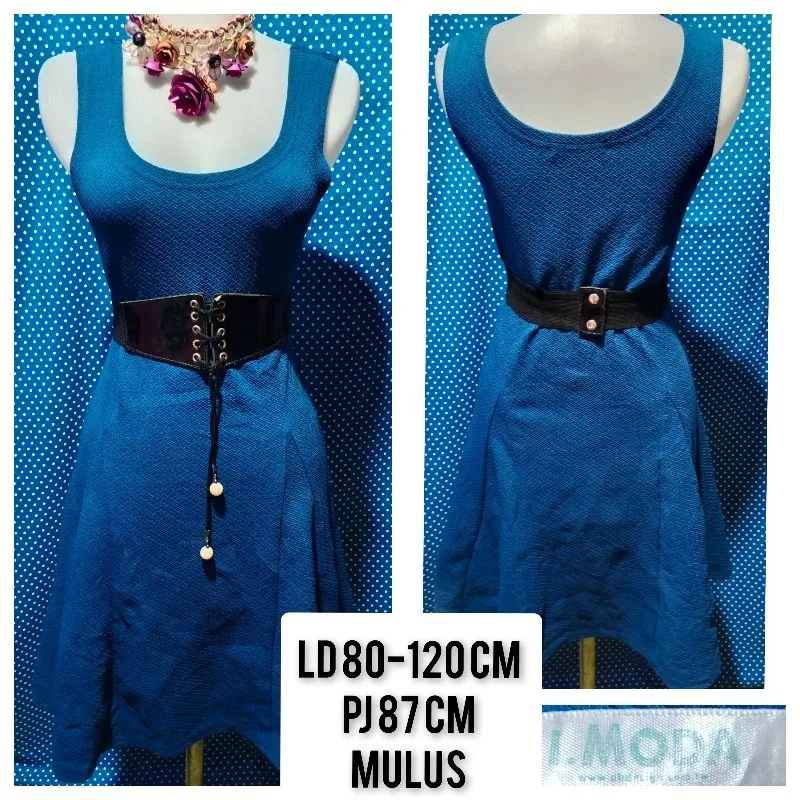 Casual Casual dress Wanita blue photo 1
