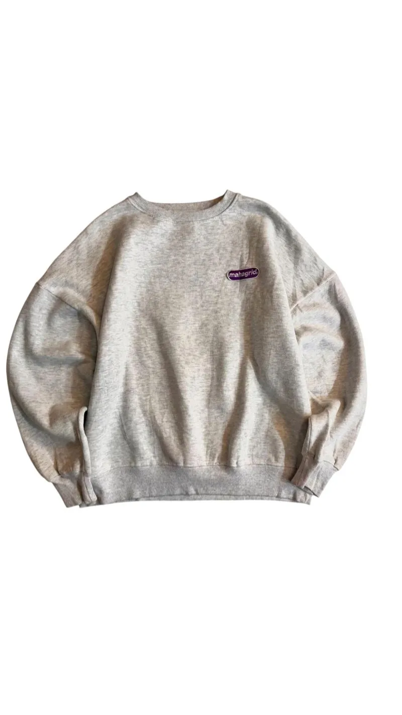Mahagrid Minimalist Casual Sweatshirt Pria gray photo 1
